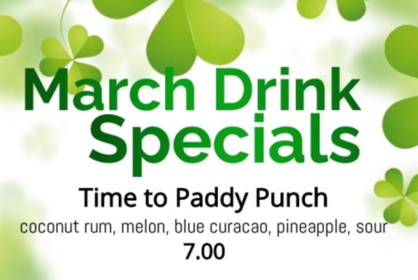 March Drink Specials Dunedin